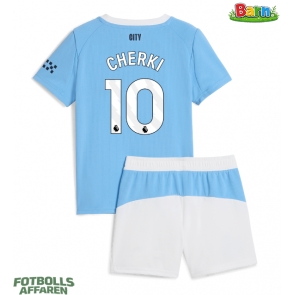 Manchester City Rayan Cherki #10 Hemmaställ Barn 2025-26 Kortärmad (+ Korta byxor)